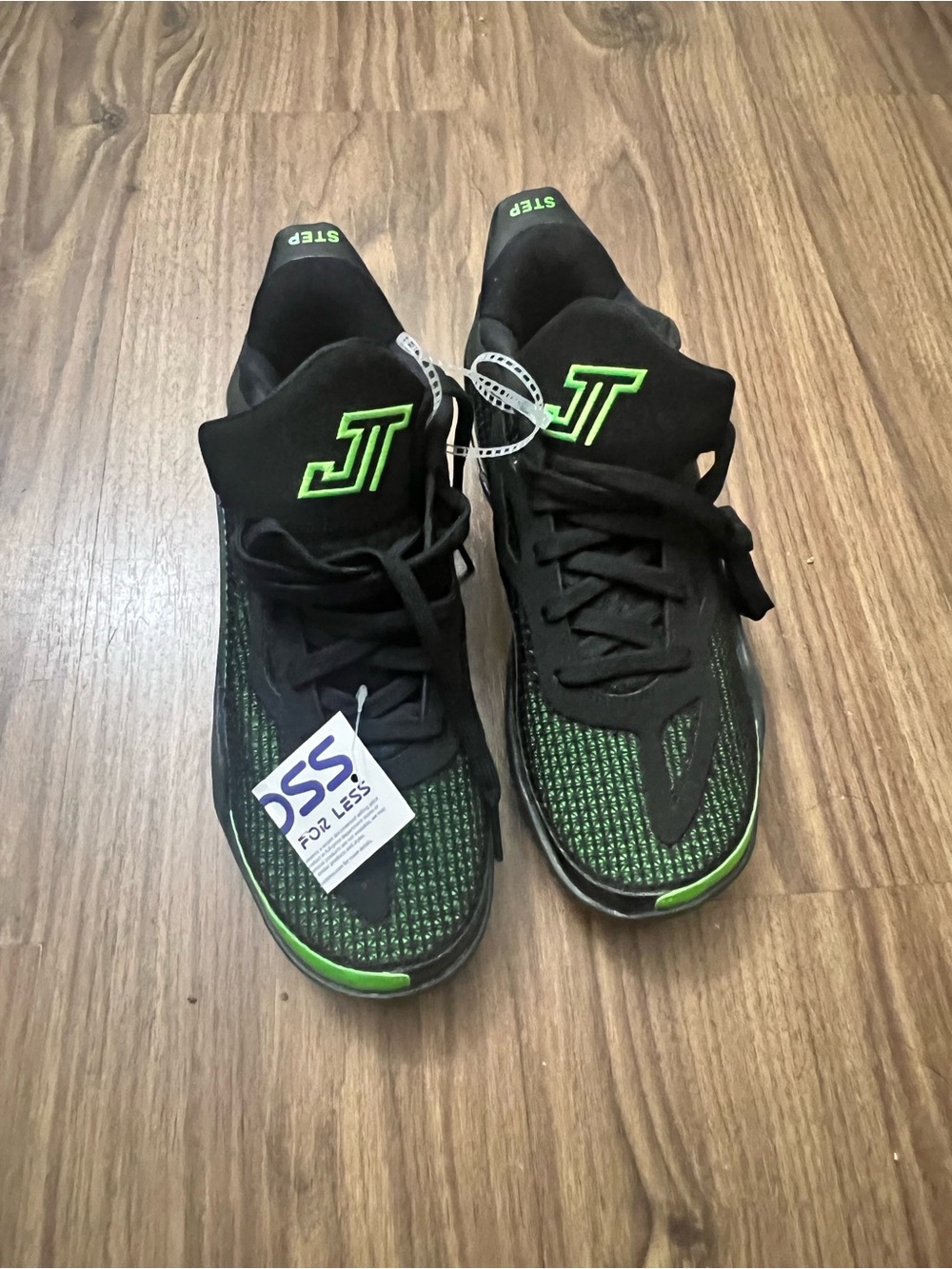 Kids Jordan Black & Green Performance Sneakers